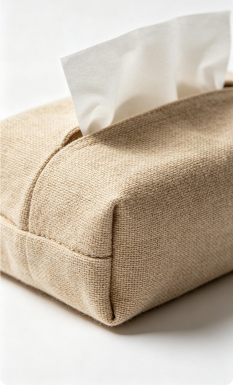 linen tissue box covers