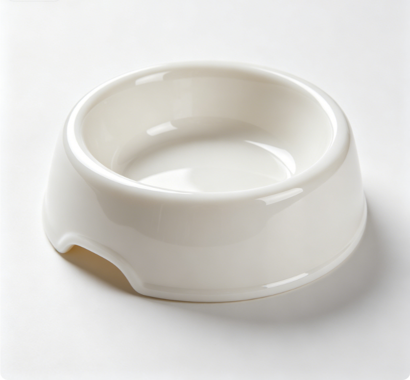 resin pete dish, black